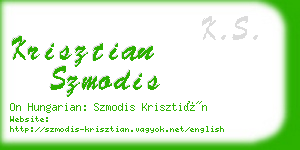krisztian szmodis business card